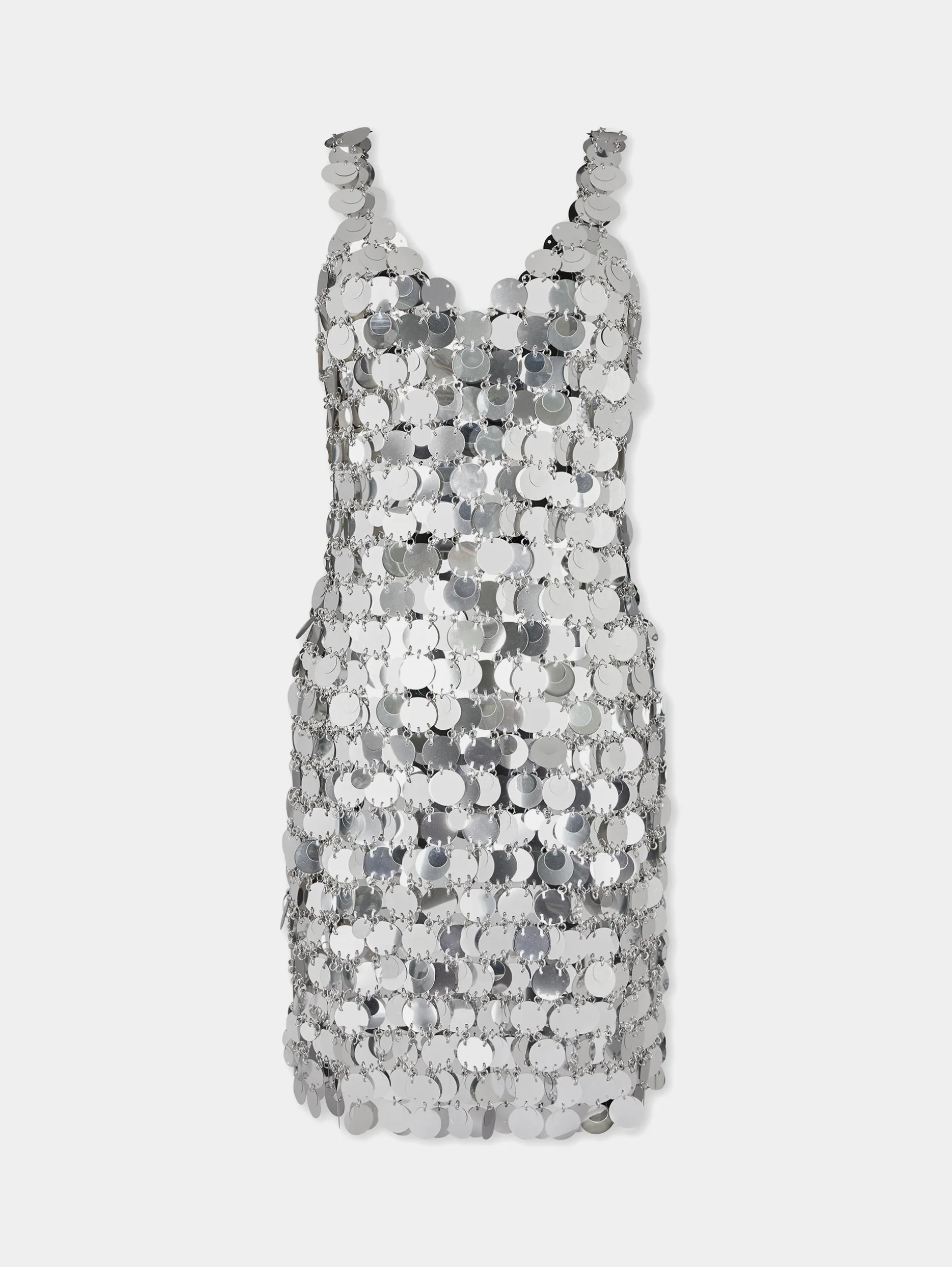 Cheap Robe en pastilles sparkle argentées Robes