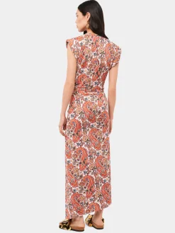 Discount Robe imprimée paisley drapée à piercing Robes