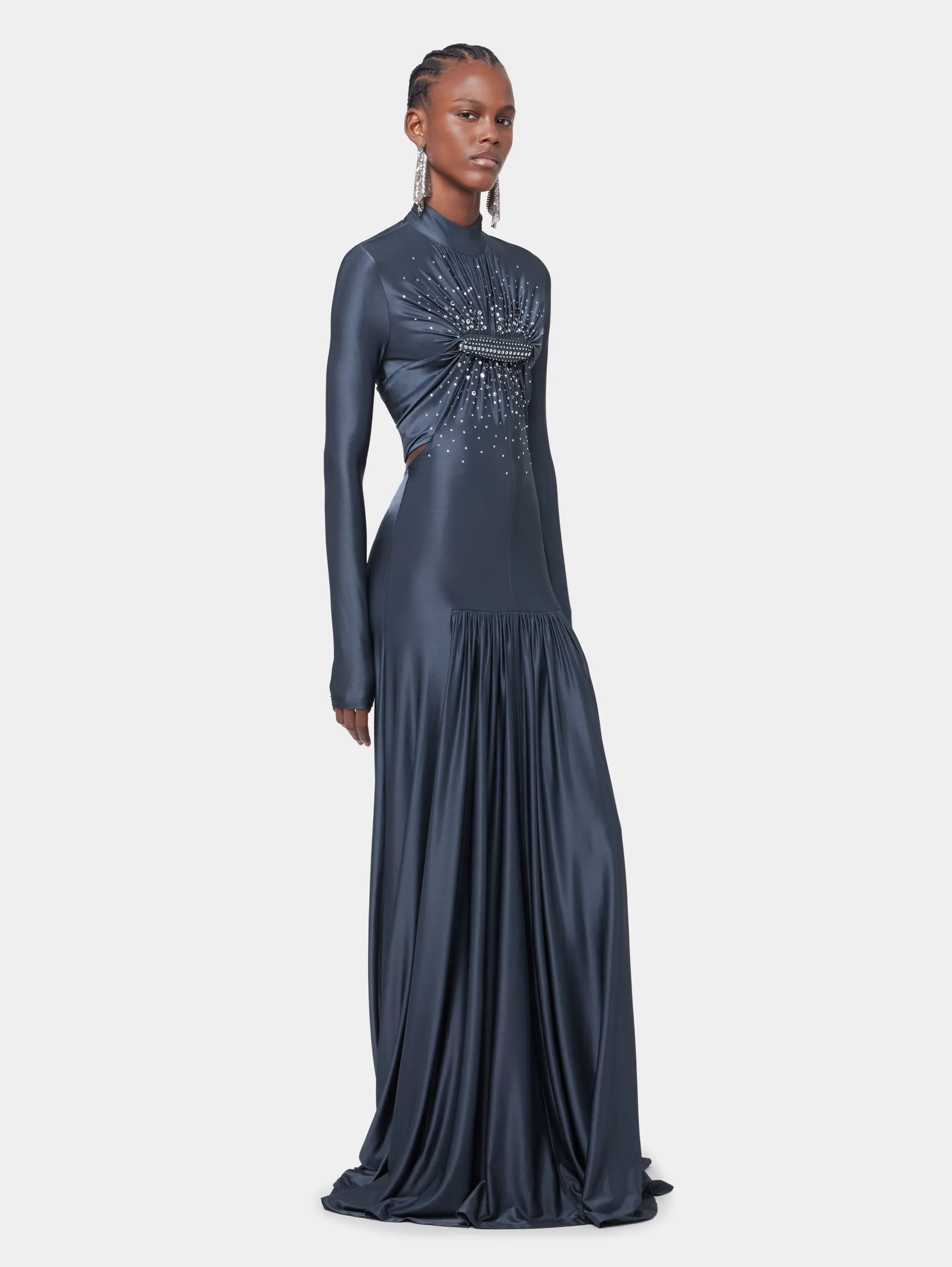 Fashion ROBE LONGUE ARDOISE EN JERSEY Sélection De Soirée | Robes