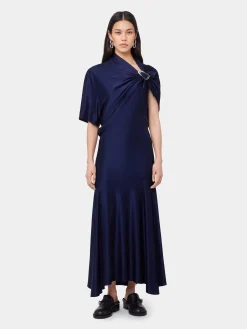Store ROBE LONGUE ASYMETRIQUE EN JERSEY Sélection De Soirée | Robes