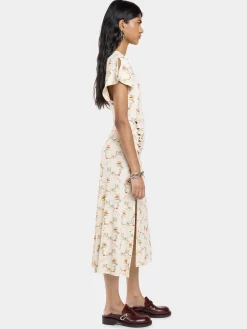 Cheap ROBE LONGUE DRAPéE PRESSION EN JERSEY Robes