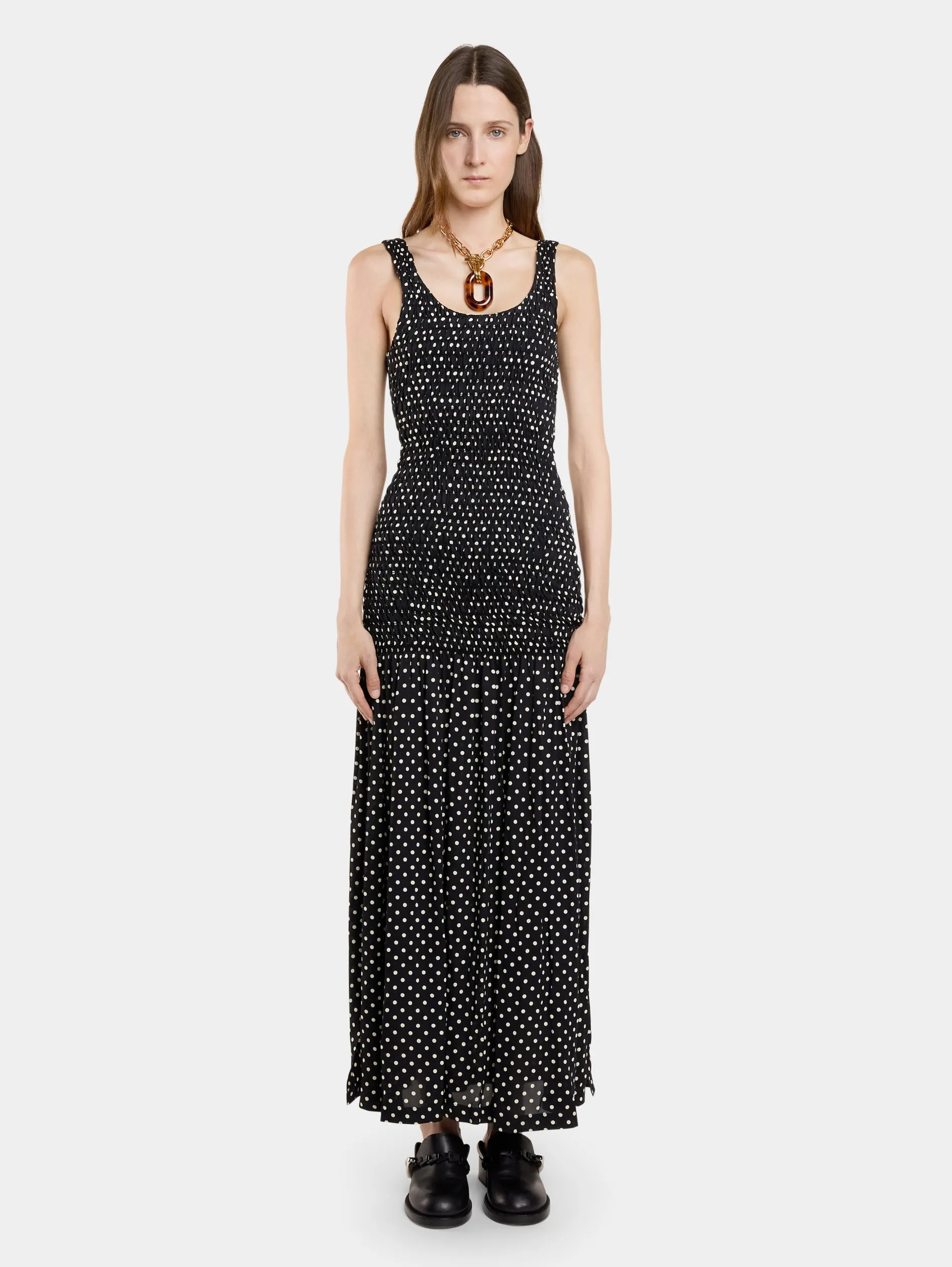 Store ROBE LONGUE EN CREPE Robes