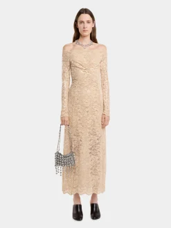 Discount ROBE LONGUE EN DENTELLE à SEQUINS Robes