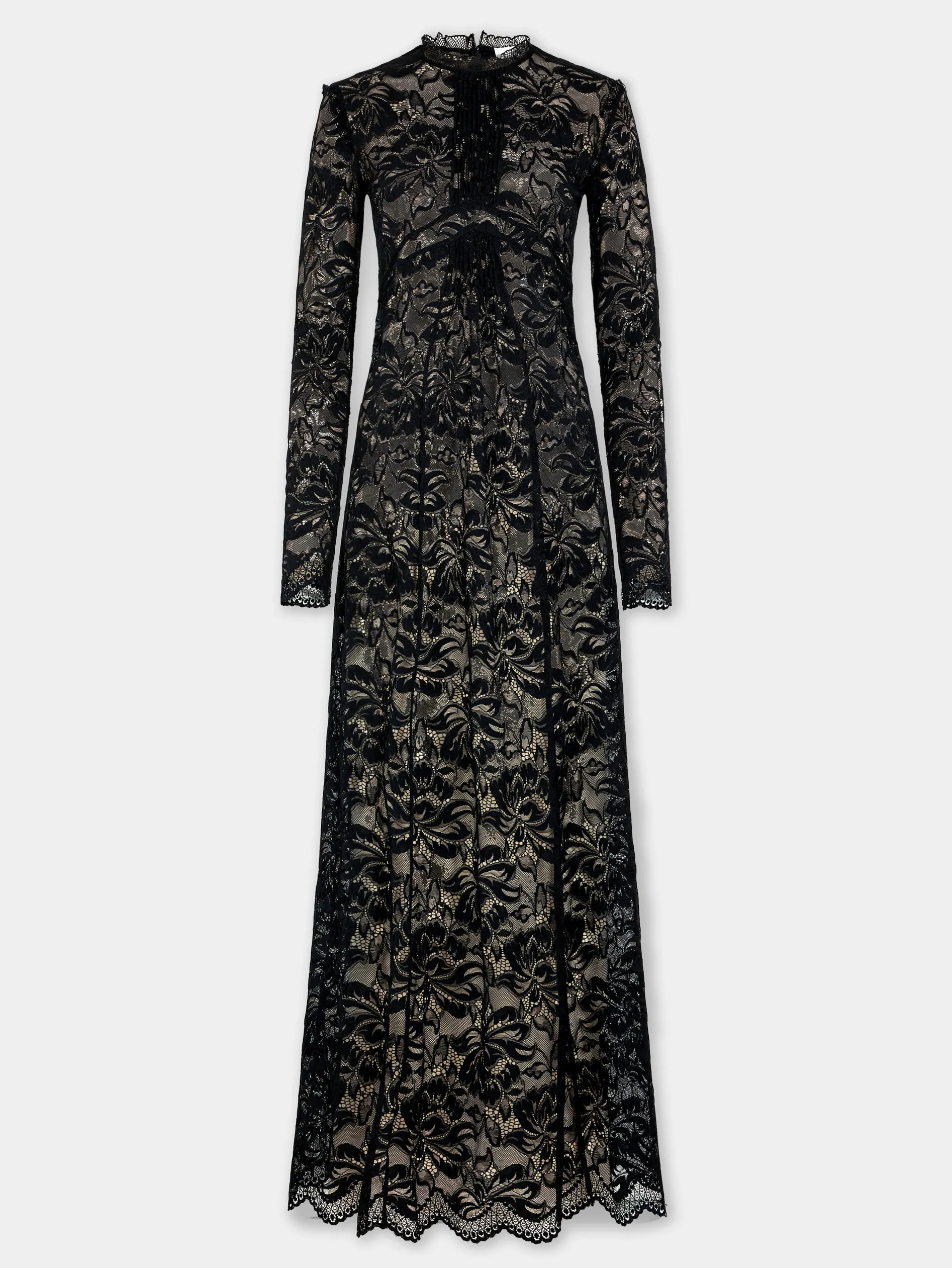 Clearance ROBE LONGUE EN DENTELLE NOIRE Robes