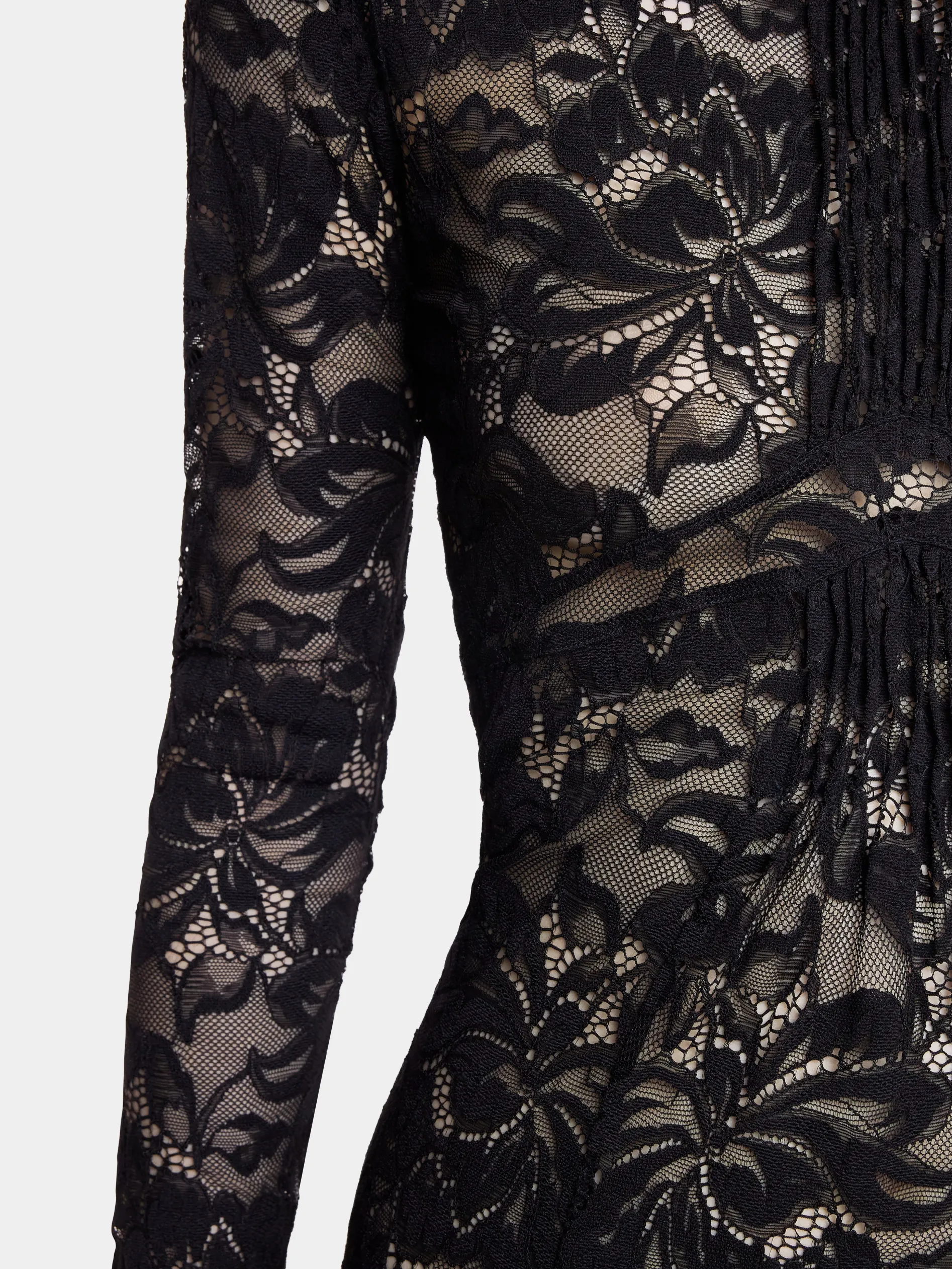 Clearance ROBE LONGUE EN DENTELLE NOIRE Robes