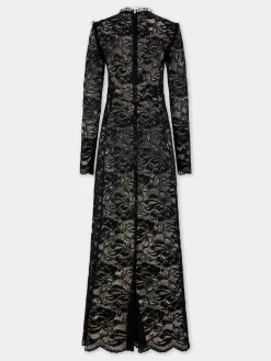 Clearance ROBE LONGUE EN DENTELLE NOIRE Robes