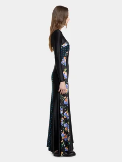 Store ROBE LONGUE EN JERSEY A EMPIECEMENTS Robes