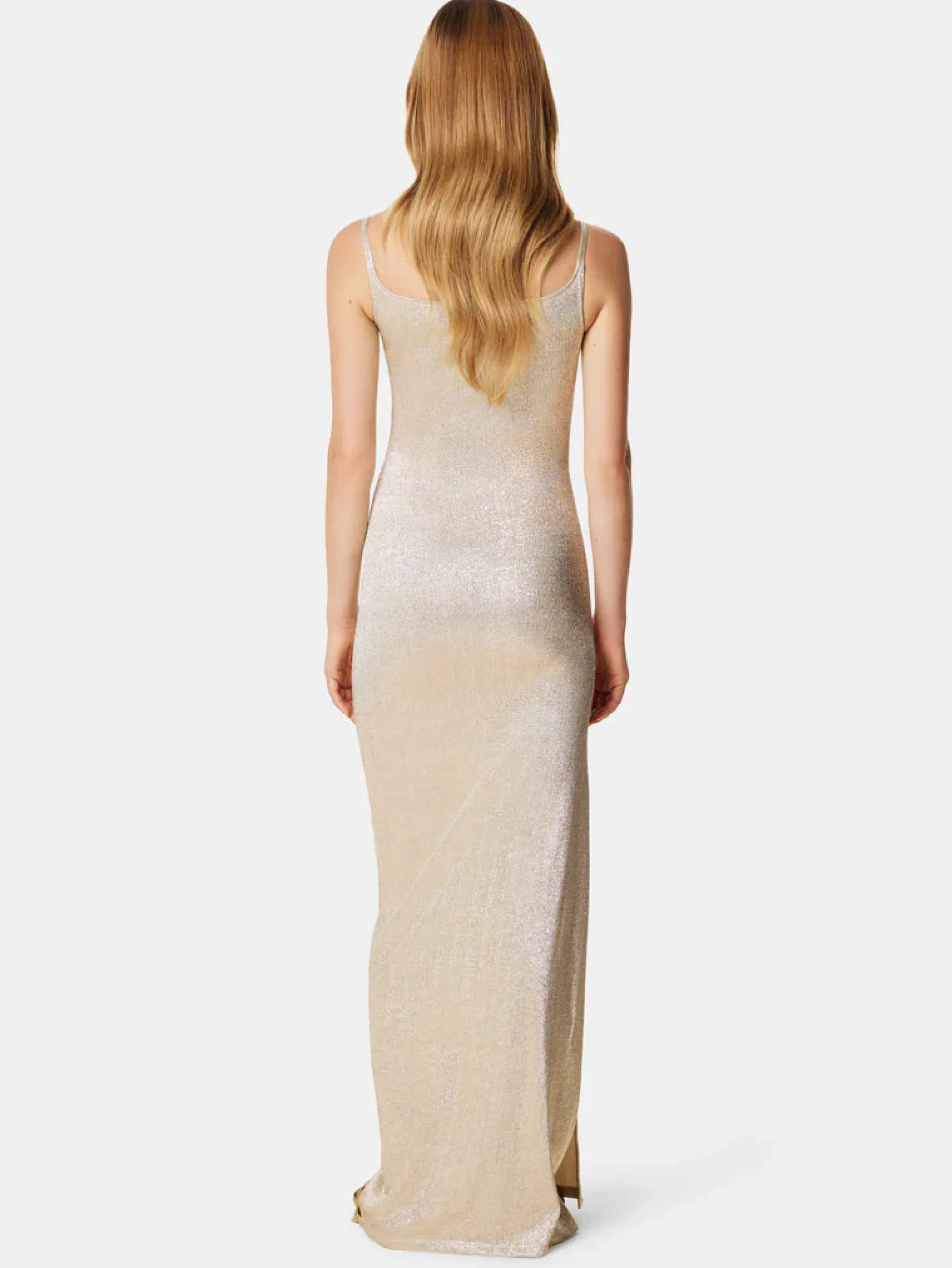 Shop Robe longue en lurex Robes