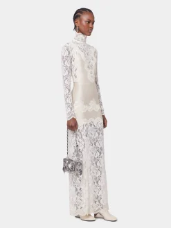Shop ROBE LONGUE IVOIRE EN DENTELLE Sélection De Soirée | Robes