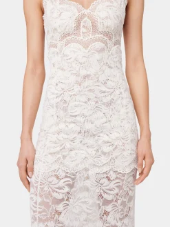Outlet ROBE LONGUE IVOIRE EN DENTELLE Sélection De Soirée | Robes