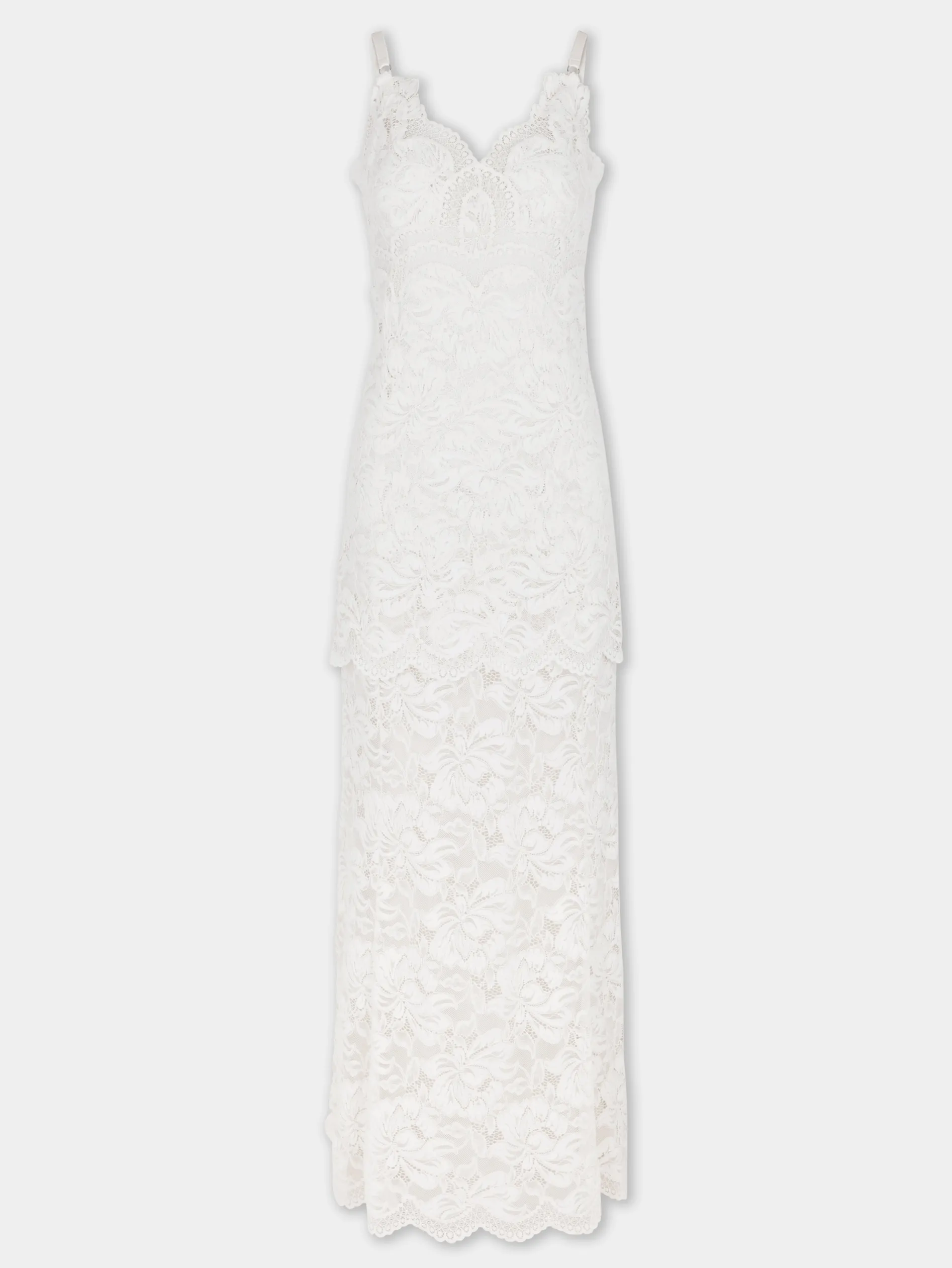 Outlet ROBE LONGUE IVOIRE EN DENTELLE Sélection De Soirée | Robes