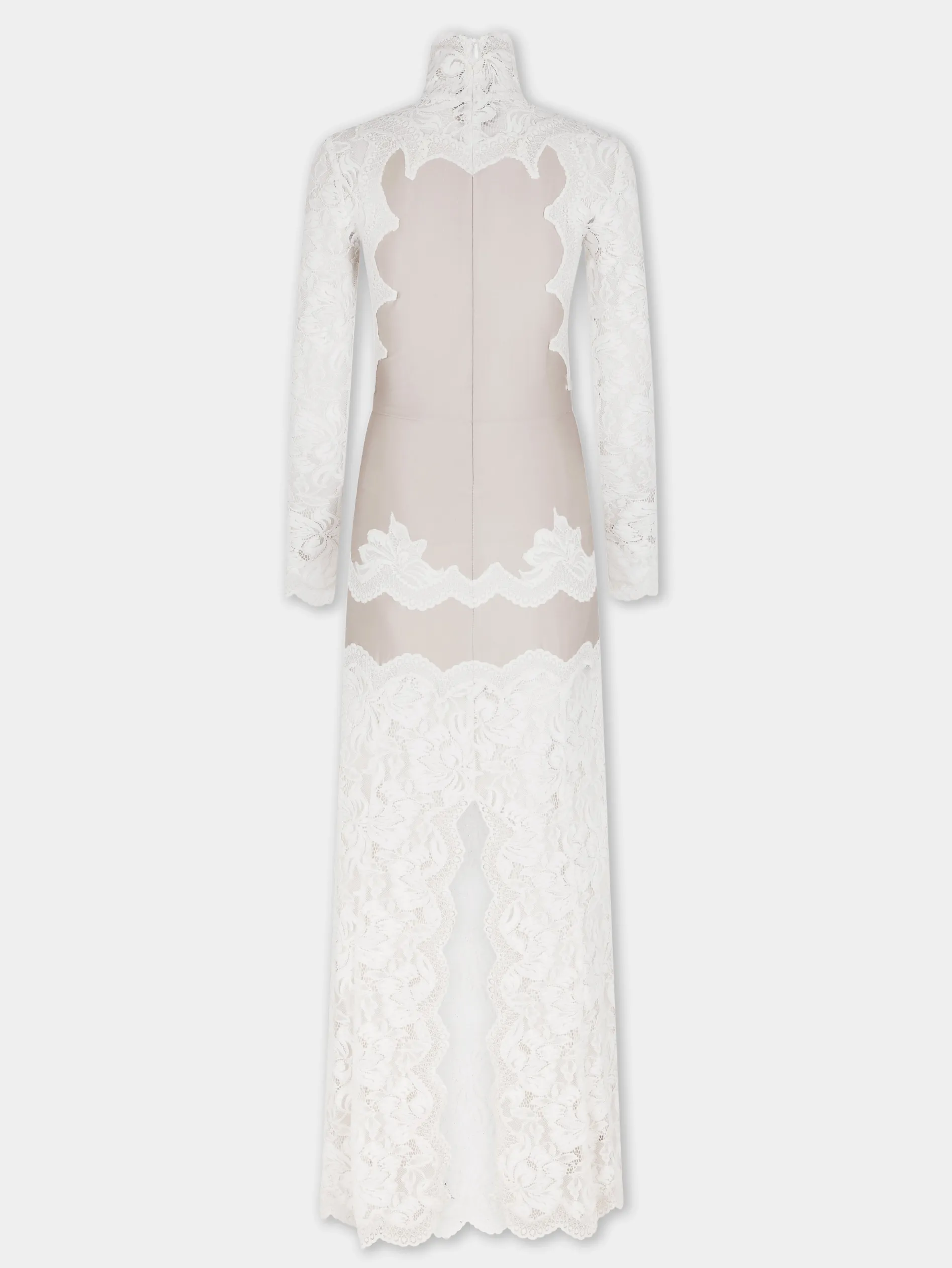 Shop ROBE LONGUE IVOIRE EN DENTELLE Sélection De Soirée | Robes
