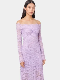 Hot ROBE LONGUE LAVANDE EN DENTELLE Sélection De Soirée | Robes