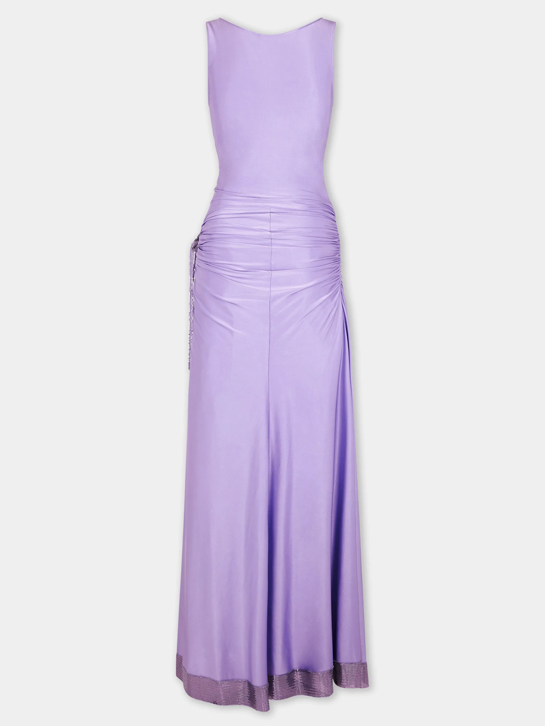 Online ROBE LONGUE LAVANDE EN MESH ET JERSEY Sélection De Soirée | Robes