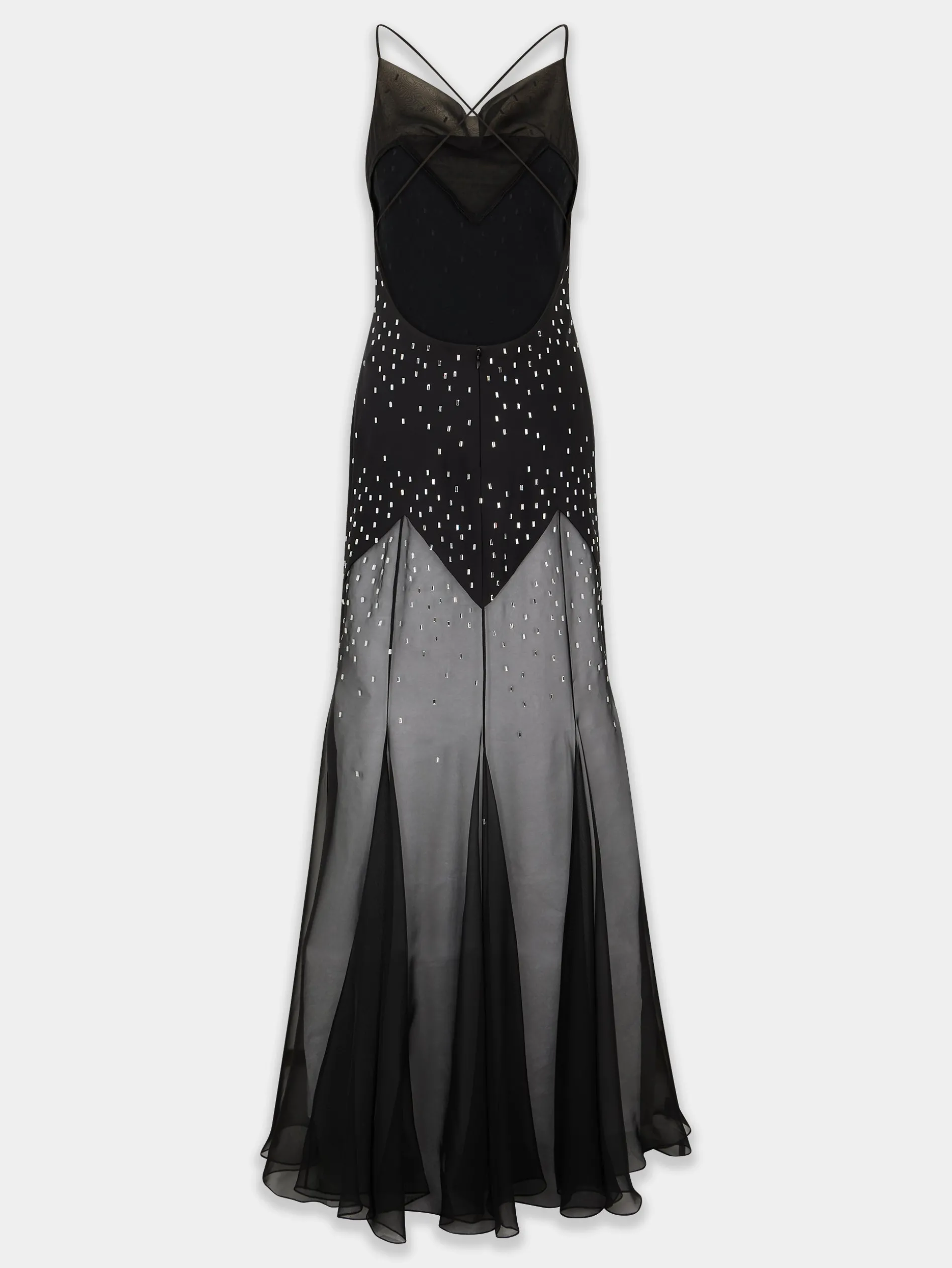 Outlet Robe longue noire à ornements Sélection De Soirée | Robes