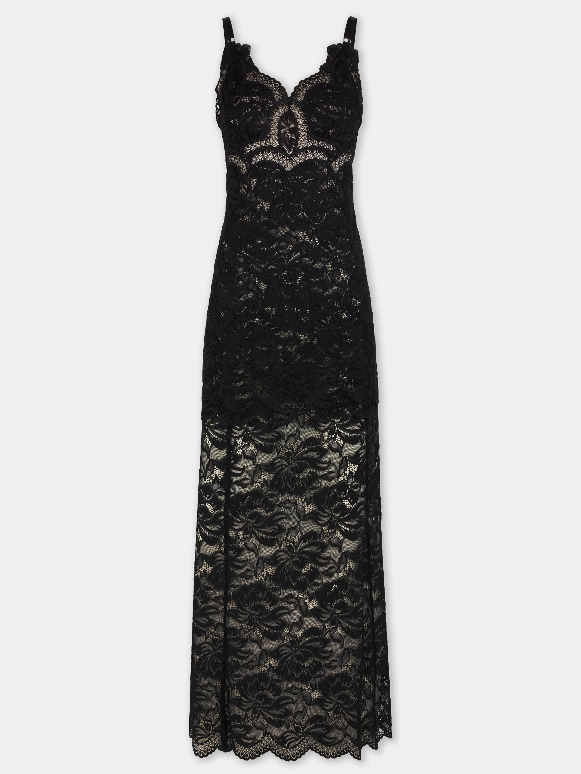 Cheap ROBE LONGUE NOIRE EN DENTELLE Sélection De Soirée | Robes