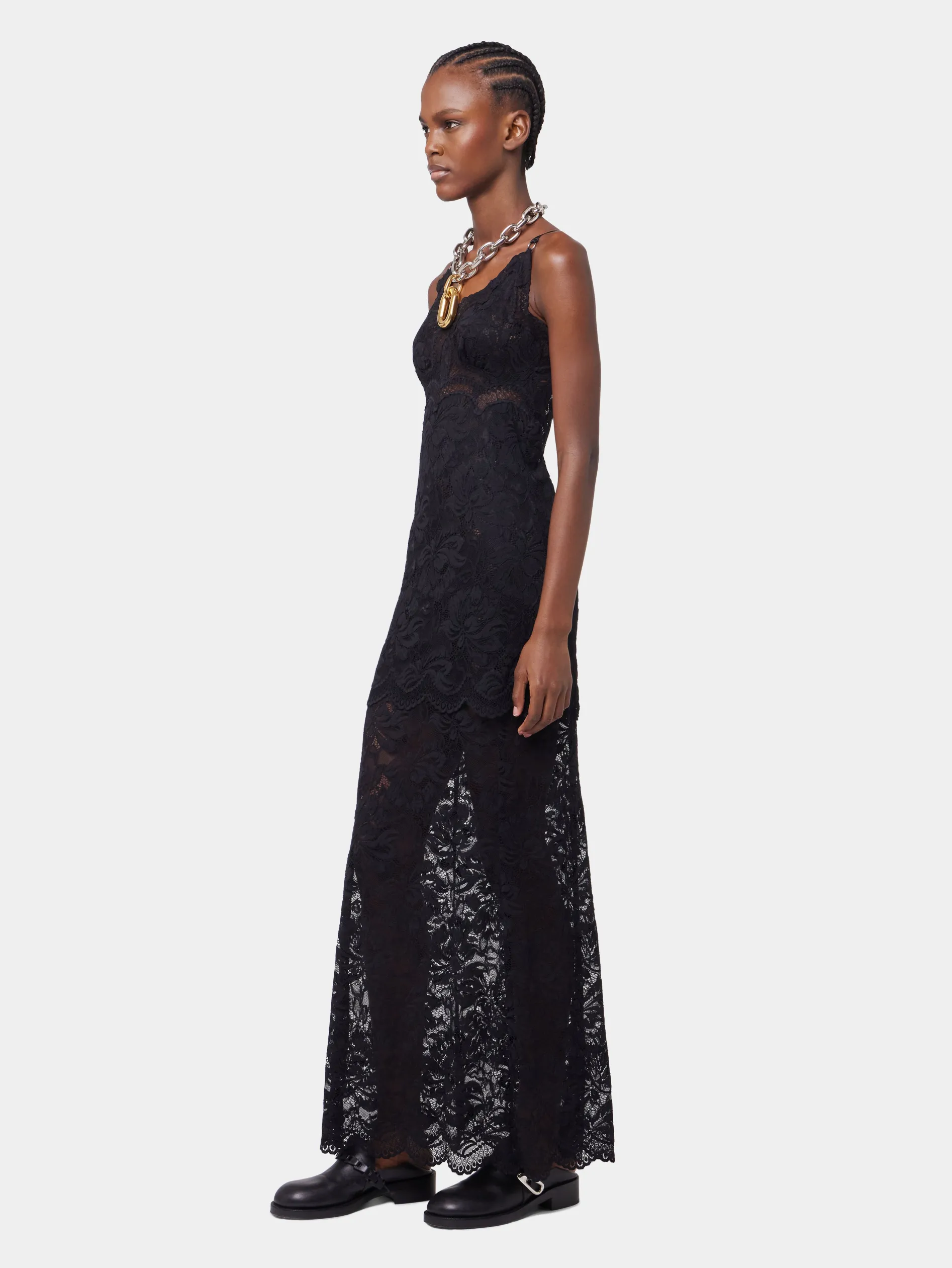 Cheap ROBE LONGUE NOIRE EN DENTELLE Sélection De Soirée | Robes