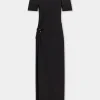 Best ROBE LONGUE NOIRE PIERCING EN JERSEY Sélection De Soirée | Robes