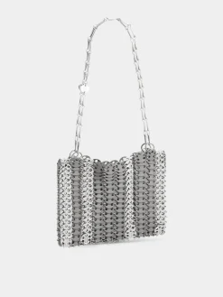 Outlet Sac 1969 gris EN MÉTAL ET CUIR Sacs Porté Épaule | Le Sac 1969