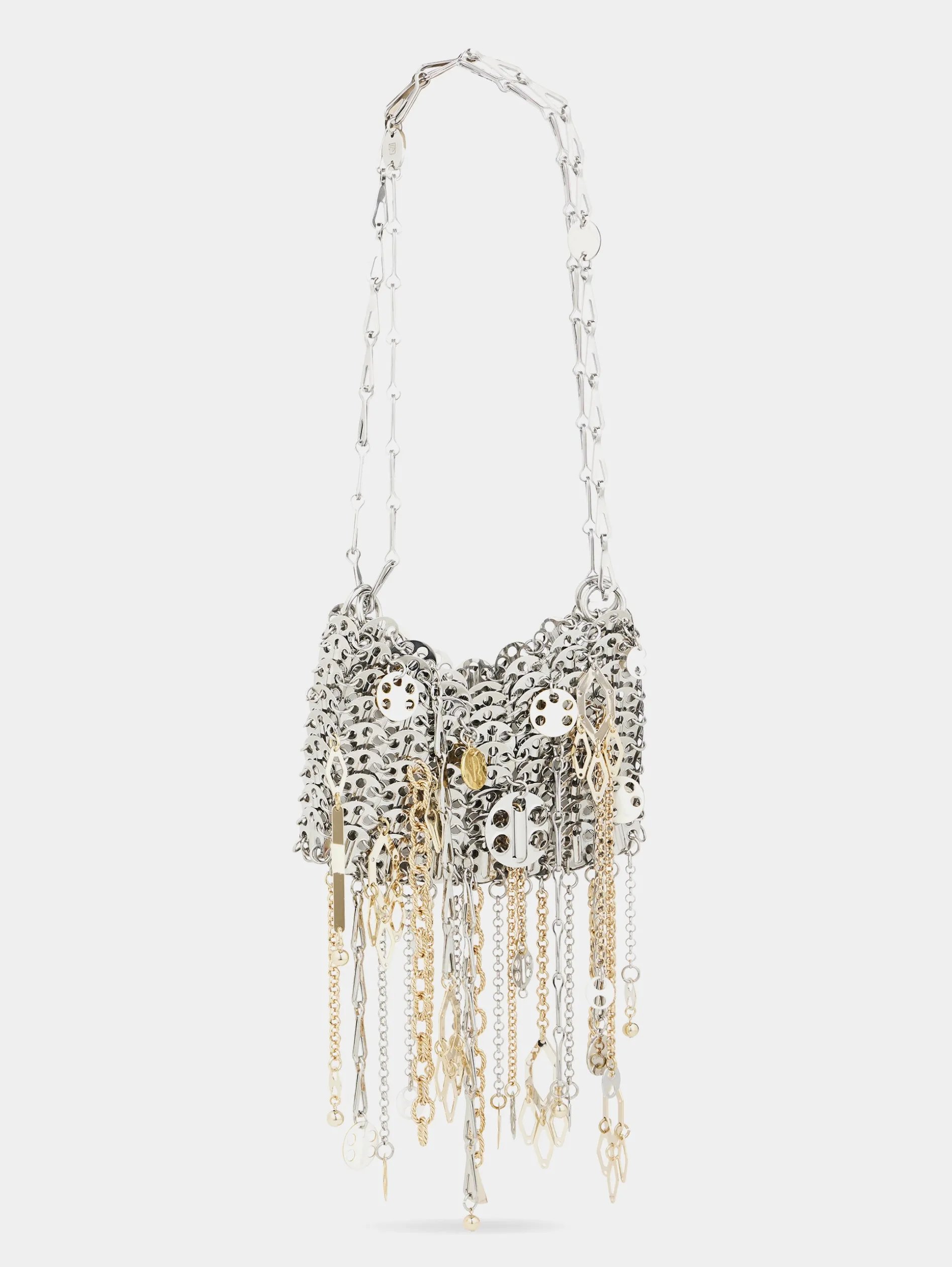 Online Sac 1969 nano argent assemblé à pampilles métalliques Personnalisez Votre Sac | Charms