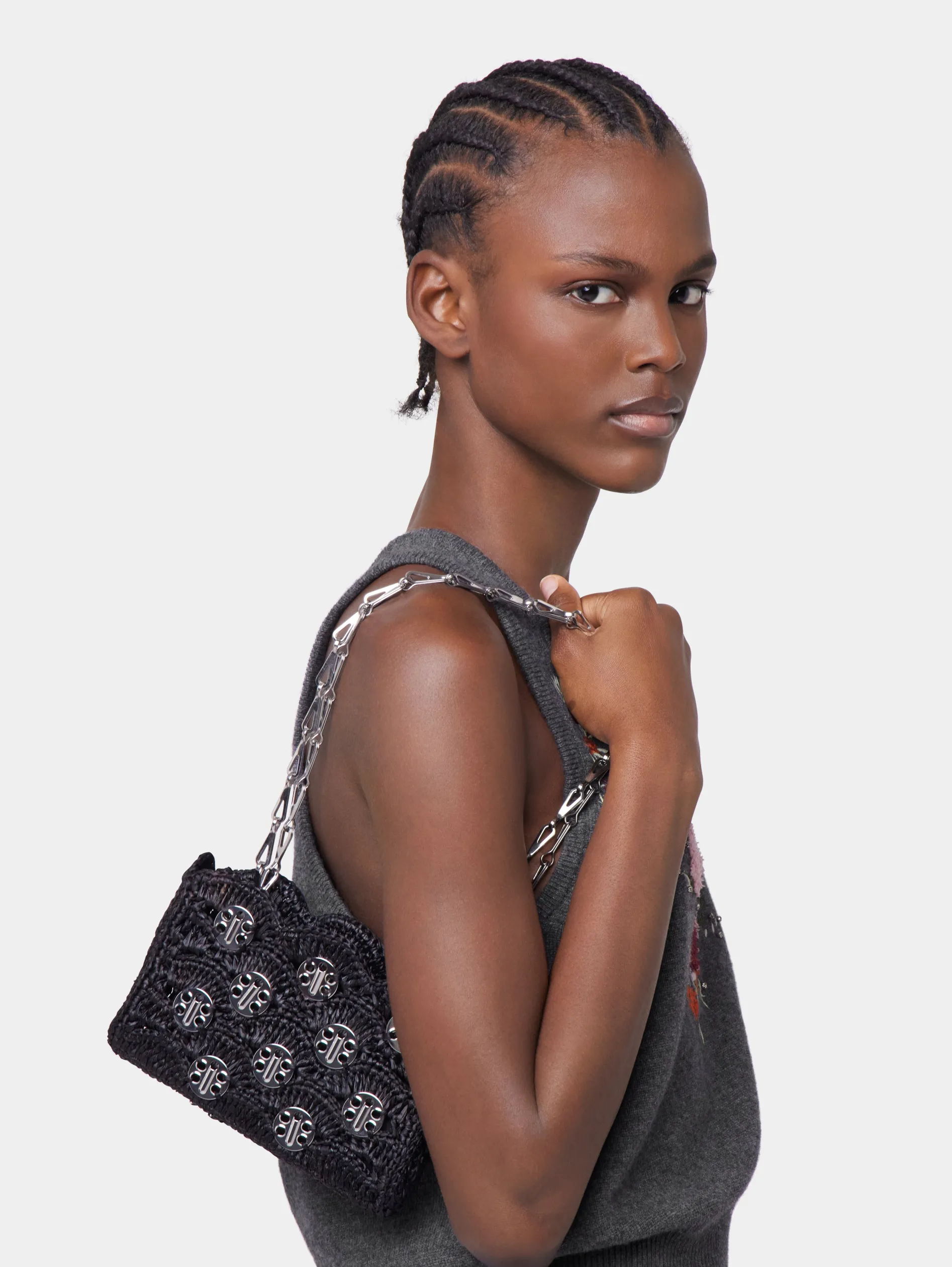 Flash Sale SAC 1969 NANO NOIR EN RAPHIA Le Sac 1969