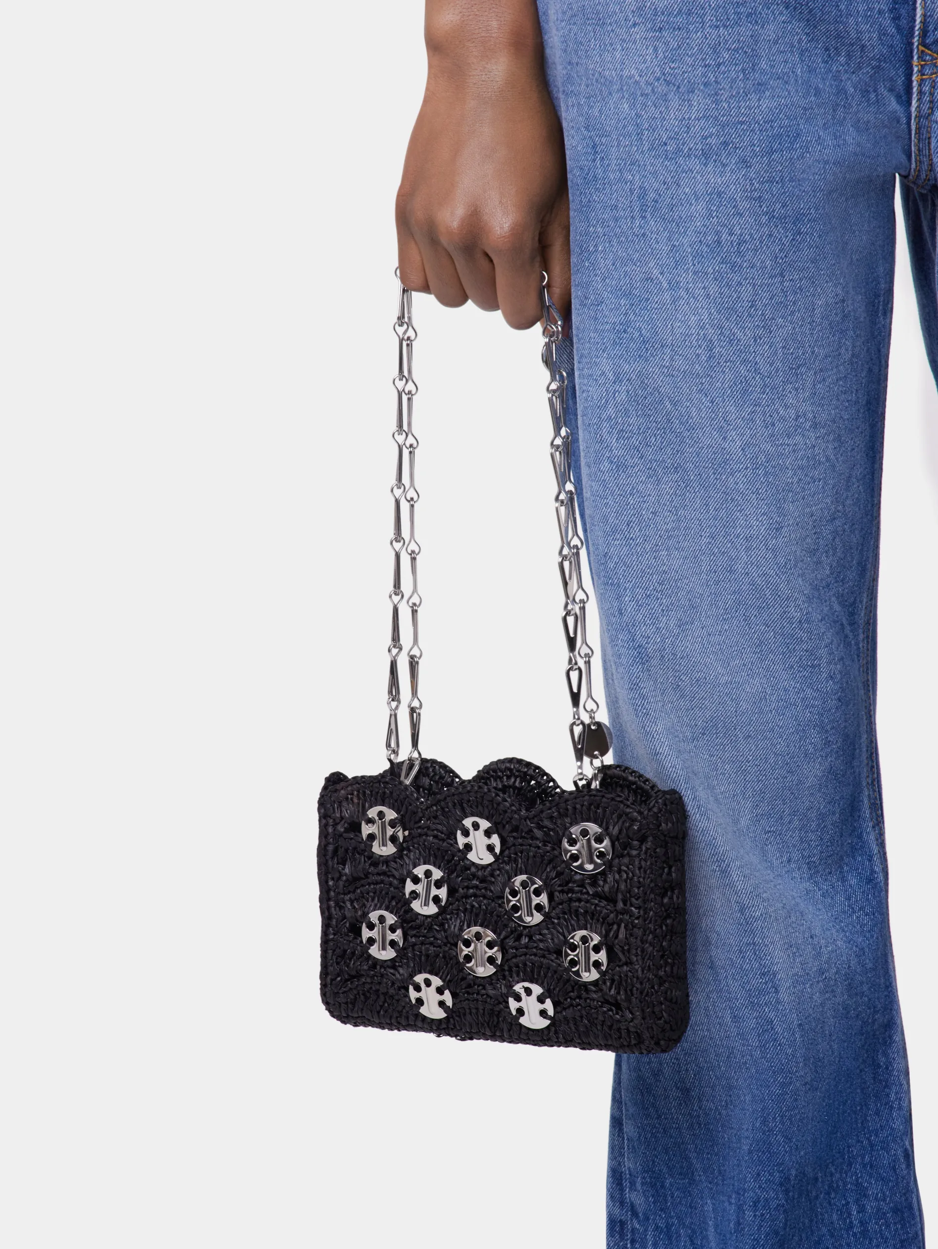 Flash Sale SAC 1969 NANO NOIR EN RAPHIA Le Sac 1969