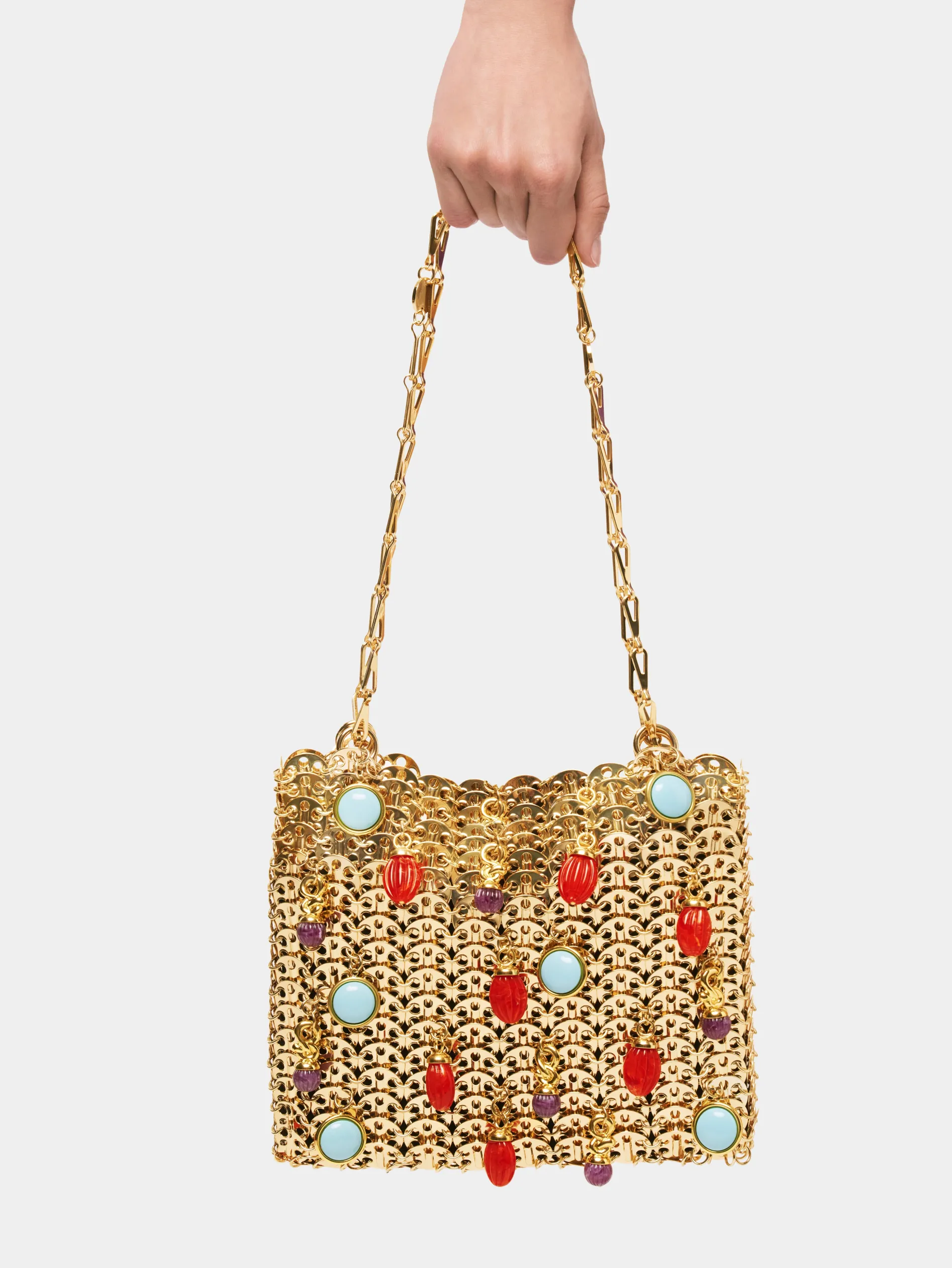 Sale Sac 1969 or orné de breloques colorées Sacs Porté Épaule | Le Sac 1969