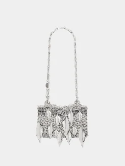 Outlet SAC ARGENT 1969 NANO FEUILLES METAL Sélection De Soirée | Personnalisez Votre Sac