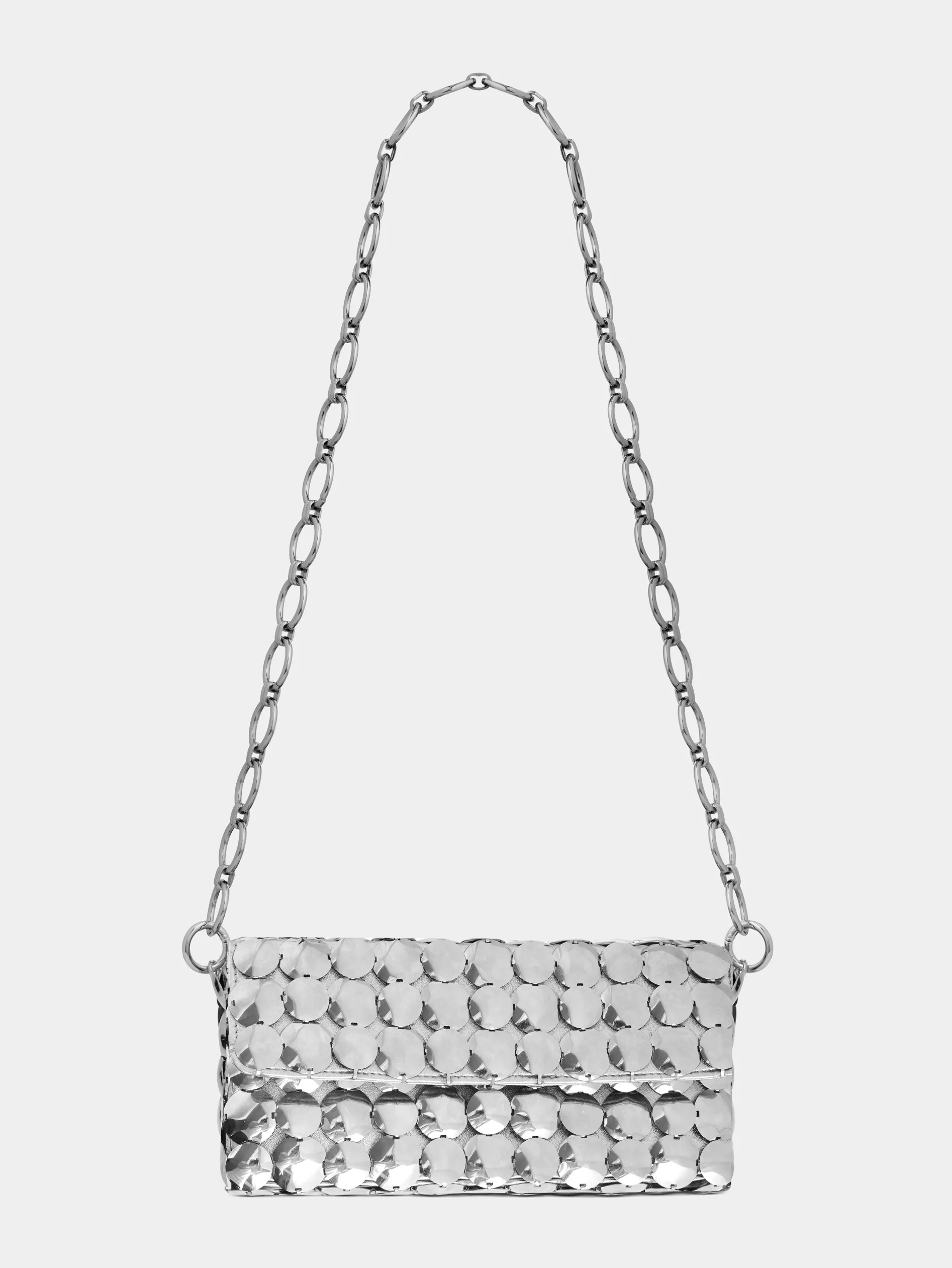 Online Sac argent métallisé en aluminium Sacs De Soirée | Sacs Porté Épaule