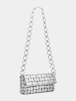 Online Sac argent métallisé en aluminium Sacs De Soirée | Sacs Porté Épaule