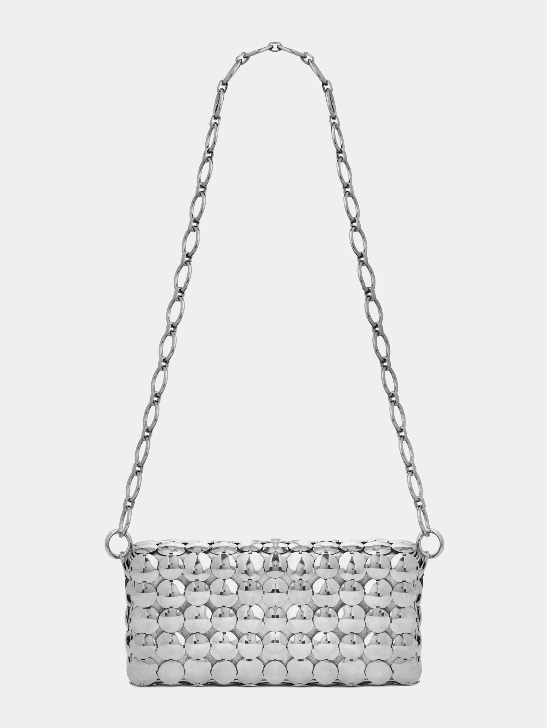 Online Sac argent métallisé en aluminium Sacs De Soirée | Sacs Porté Épaule