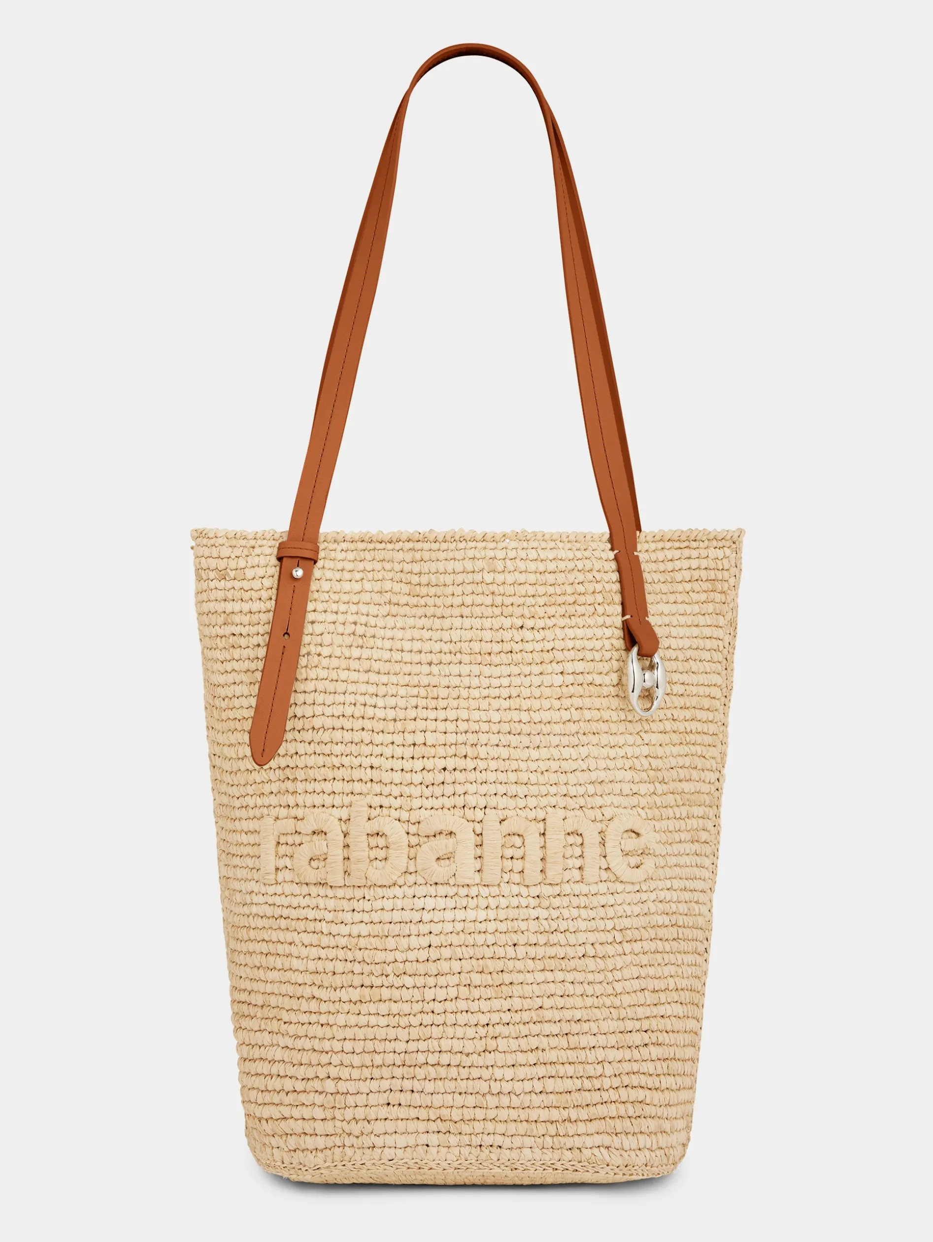Store Sac cabas en raphia beige Sacs Porté Épaule