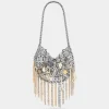 Outlet SAC MOON 1969 ARGENTÉ ASSEMBLÉ À PAMPILLES MÉTALLIQUES Sélection De Soirée | Personnalisez Votre Sac