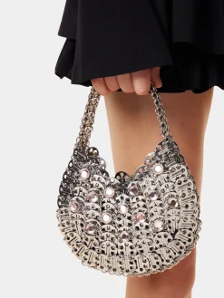 Shop Sac Moon Argent et Strass 1969 Personnalisez Votre Sac | Charms