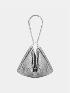 Clearance Sac pochette cotte de maille argentée Sacs De Soirée | Sacs Porté Épaule
