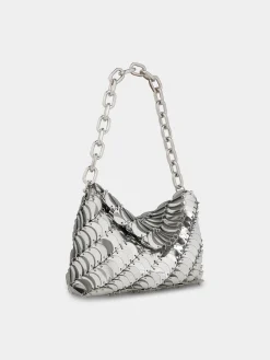 Cheap Silver Paco clutch Bag Les Sacs Paco En Cuir