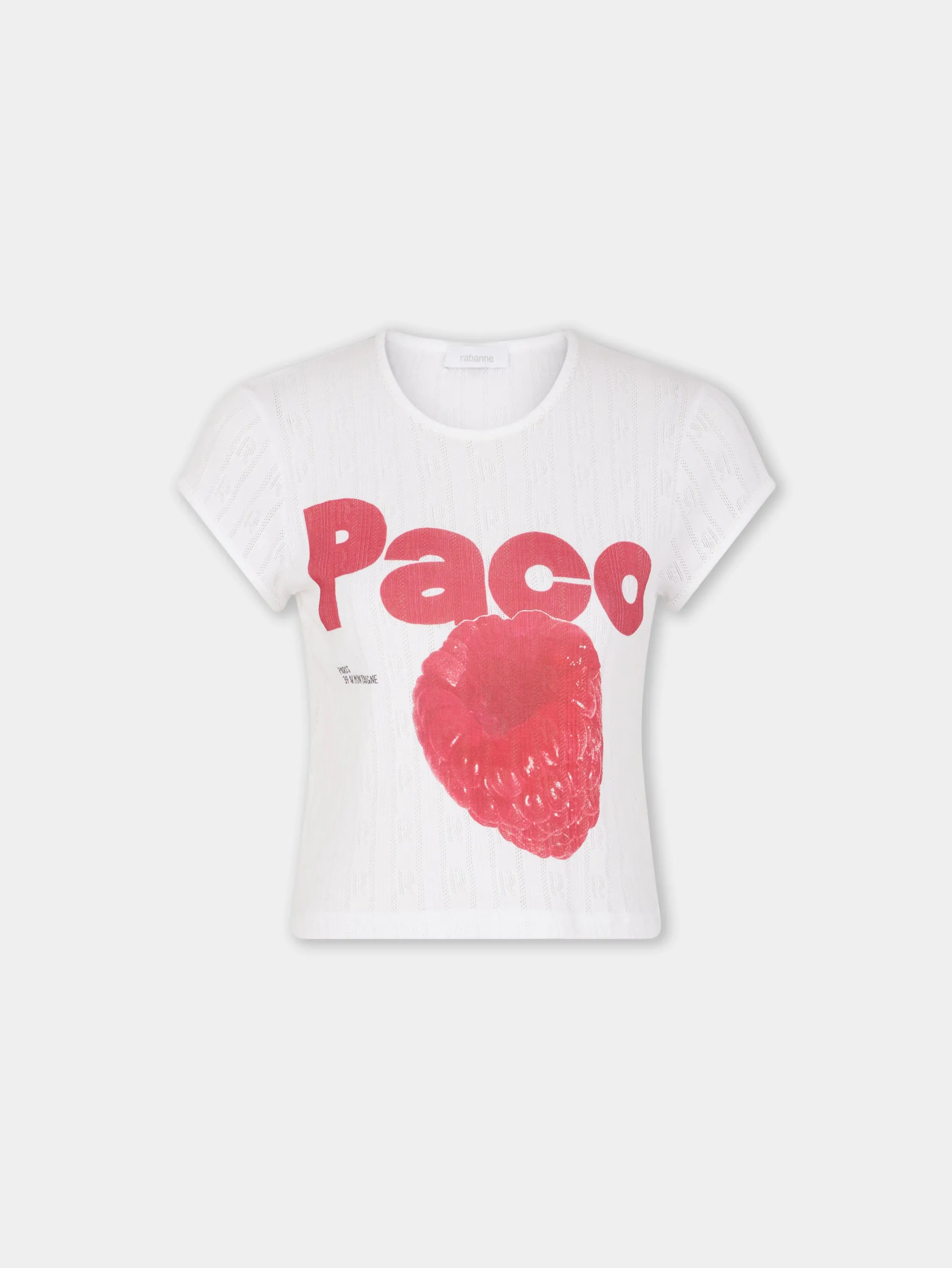 Store TEE-SHIRT CROP EN JERSEY POINTELLE Petits Cadeaux