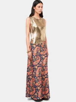 Cheap Top dans une mini-maille dorée Sélection De Soirée | Hauts