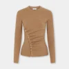 Best Sale TOP DRAPé PRESSION EN LAINE Maille | Hauts