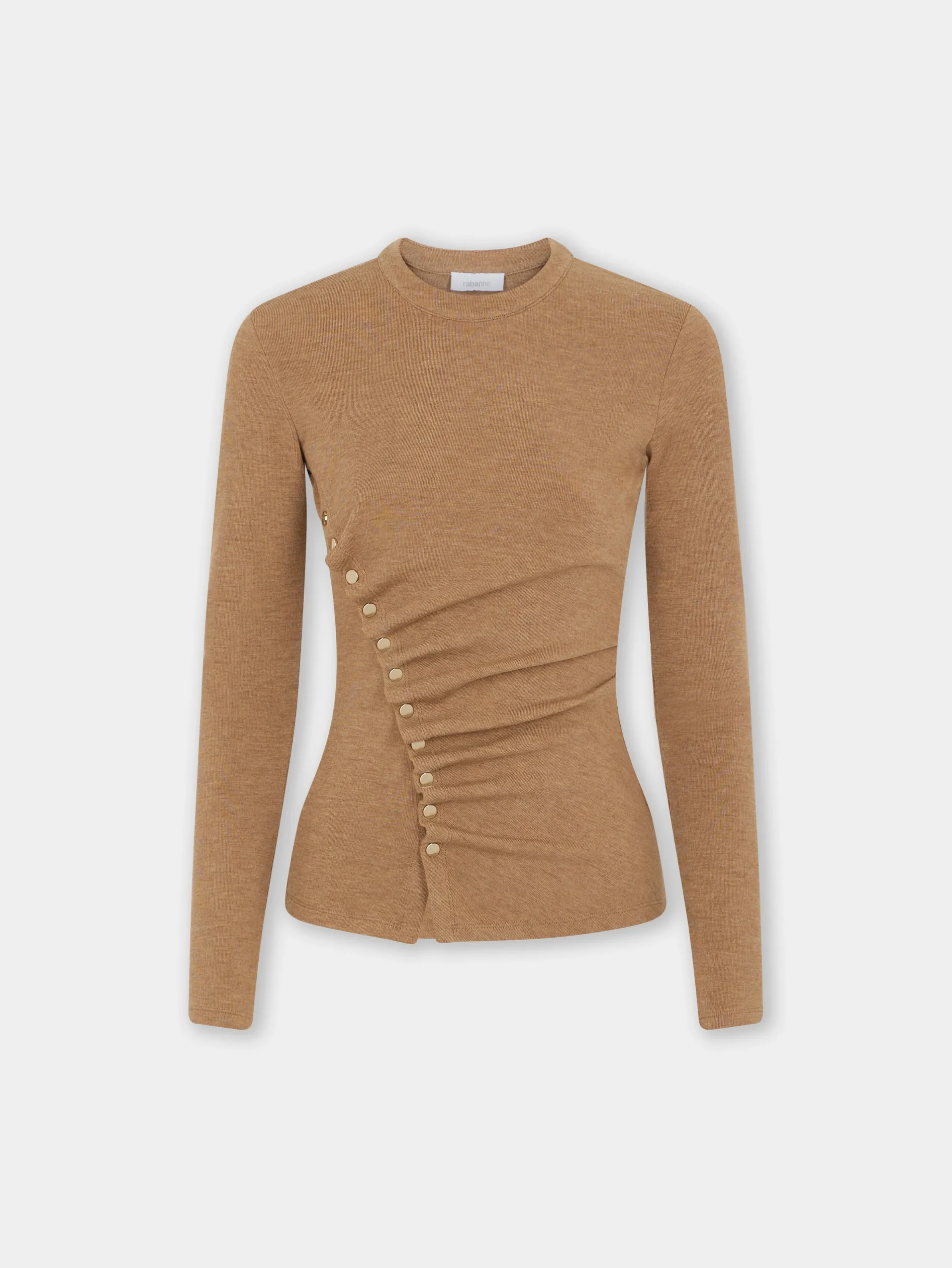 Best Sale TOP DRAPé PRESSION EN LAINE Maille | Hauts