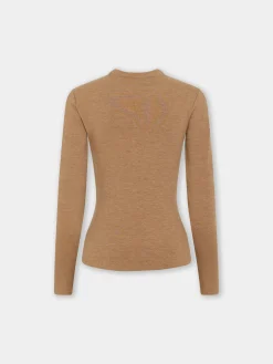 Best Sale TOP DRAPé PRESSION EN LAINE Maille | Hauts