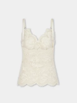 New TOP FINES IVOIRE BRETELLE EN DENTELLE Sélection De Soirée | Petits Cadeaux