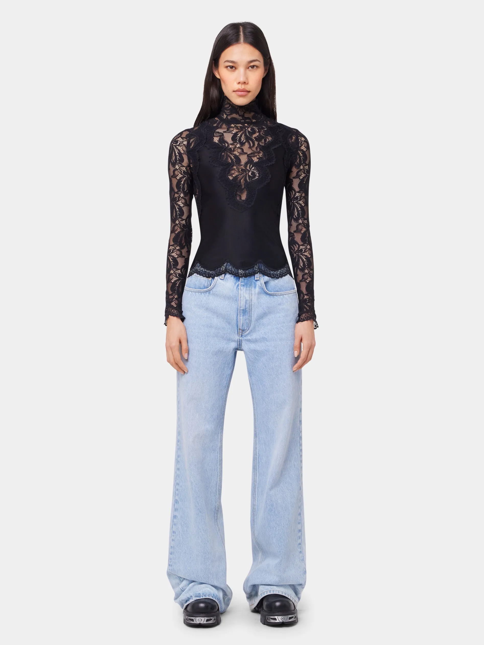 Discount TOP MANCHES LONGUES EN DENTELLE Sélection De Soirée