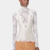 Sale TOP MANCHES LONGUES NOIR EN DENTELLE Sélection De Soirée