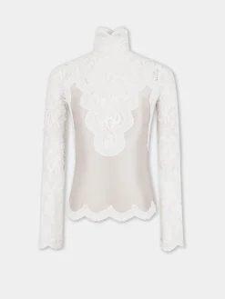 Sale TOP MANCHES LONGUES NOIR EN DENTELLE Sélection De Soirée