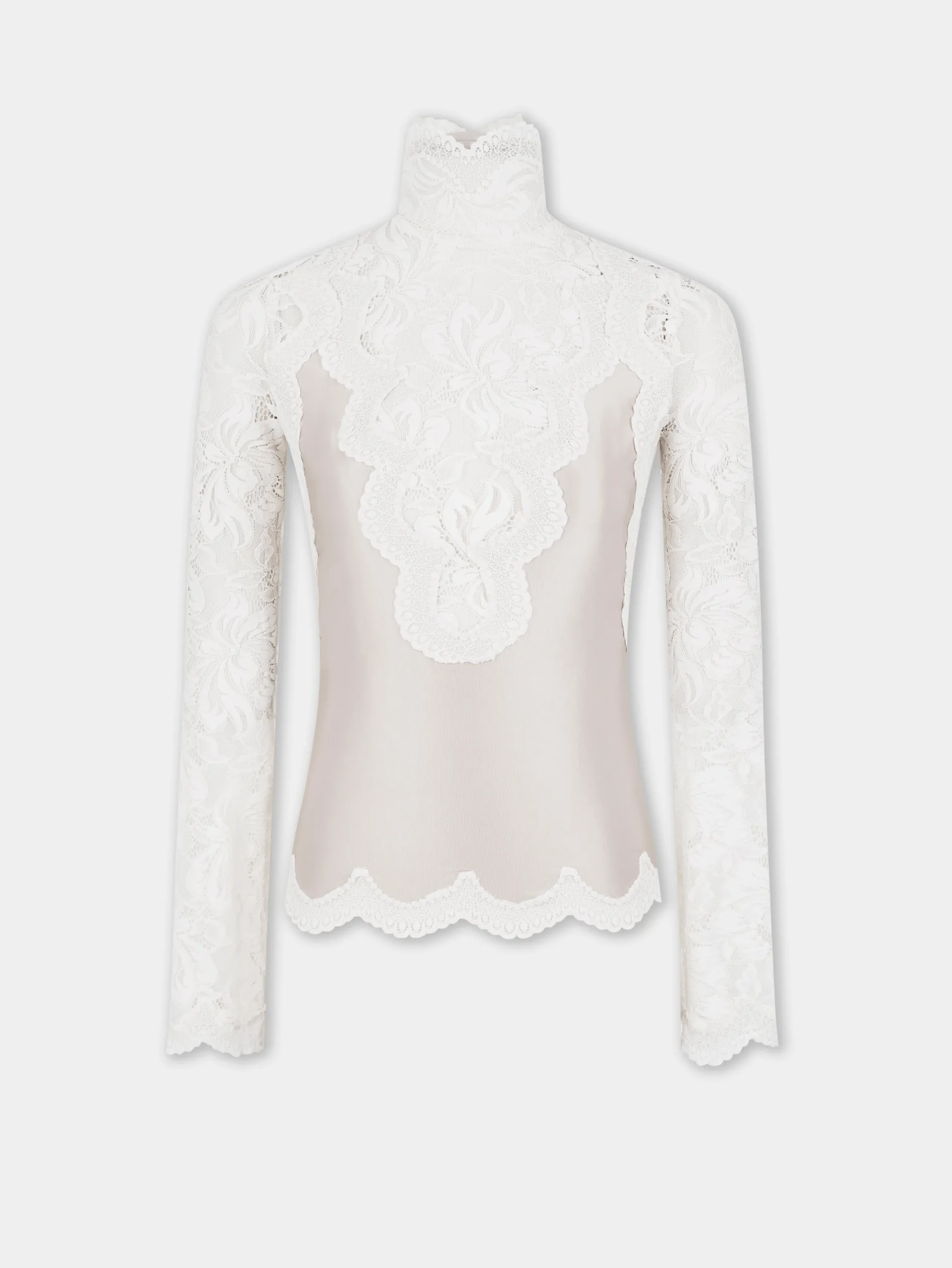 Sale TOP MANCHES LONGUES NOIR EN DENTELLE Sélection De Soirée