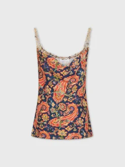 Best Top nuisette à motif à détail de chaîne "eight" Hauts