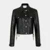 Cheap VESTE COURTE EN CUIR EMBOSSé CROCODILE Vestes