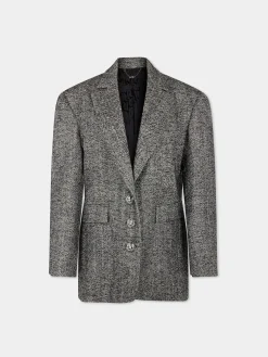 Best Sale VESTE LONGUE EN LAINAGE CHEVRONS Vestes | Maille