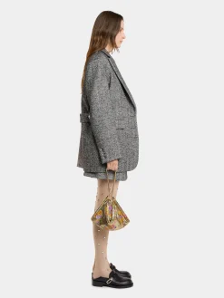 Best Sale VESTE LONGUE EN LAINAGE CHEVRONS Vestes | Maille